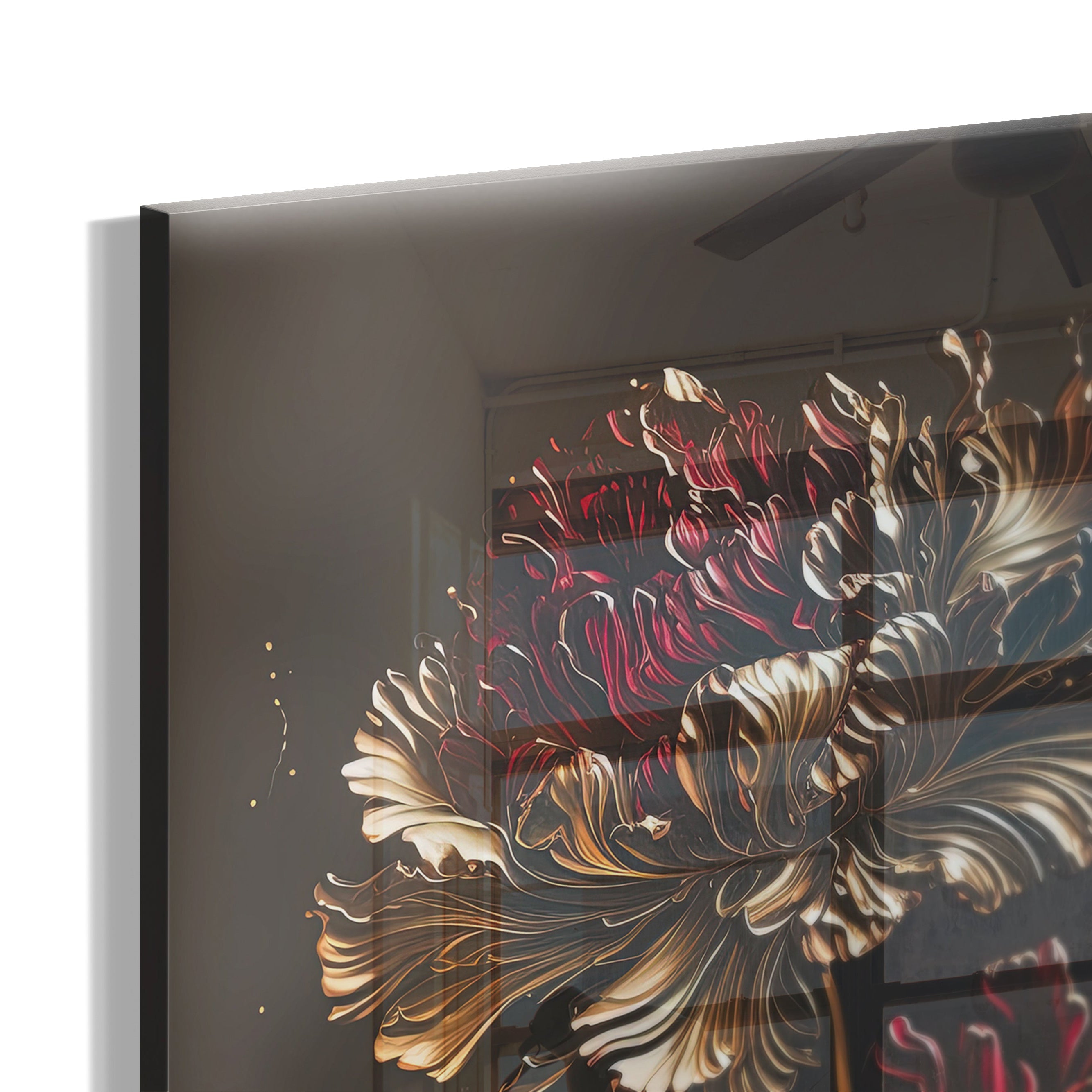 Abstract “Golden Shine Flora”