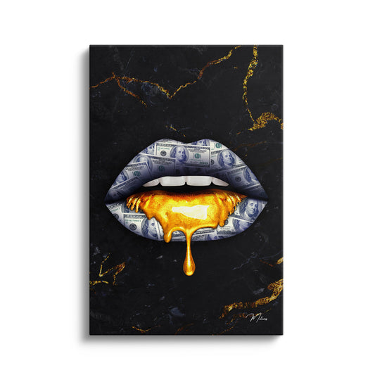 Dripping Gold Lips