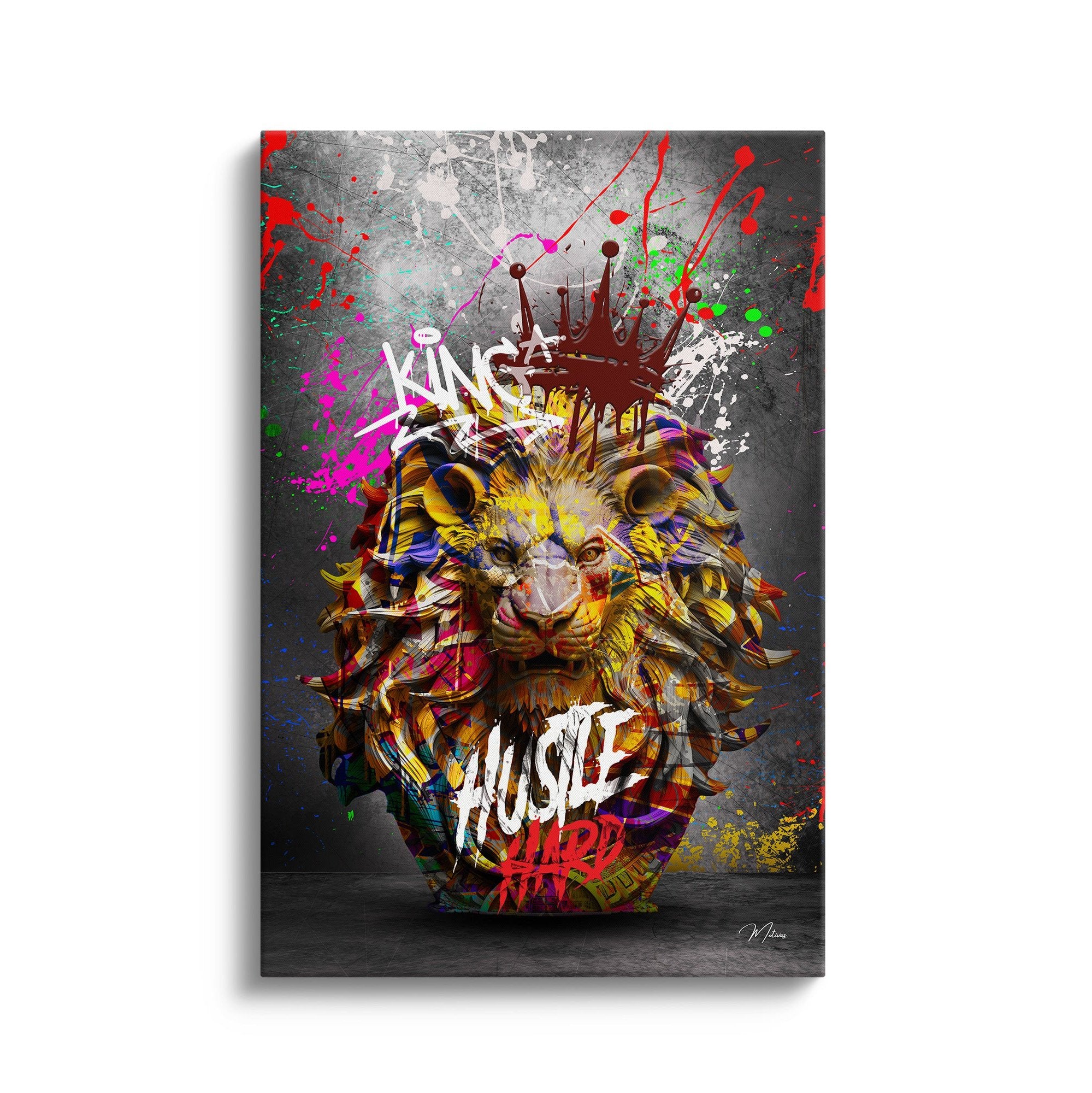 Hustle Hard Lion