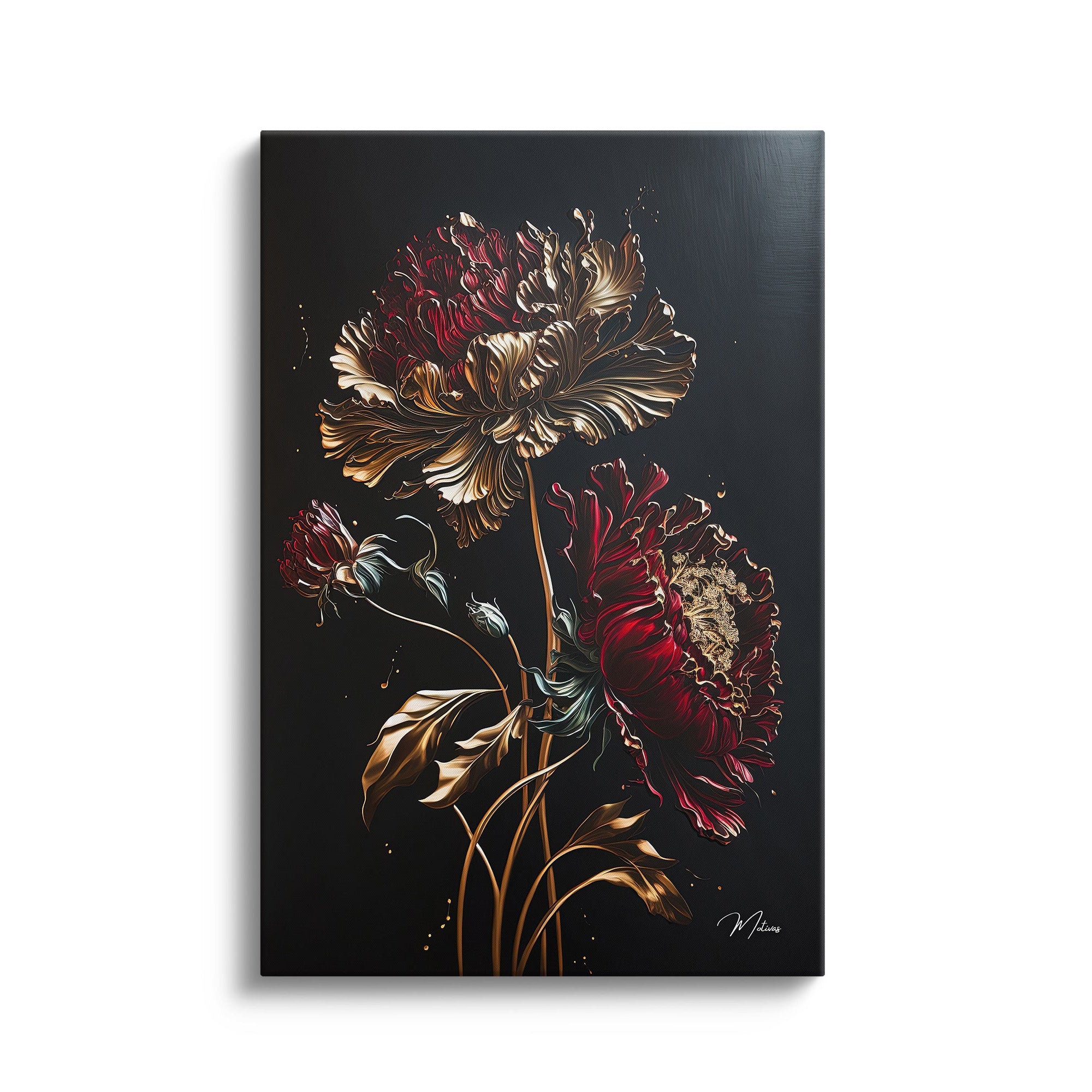Abstract “Golden Shine Flora”