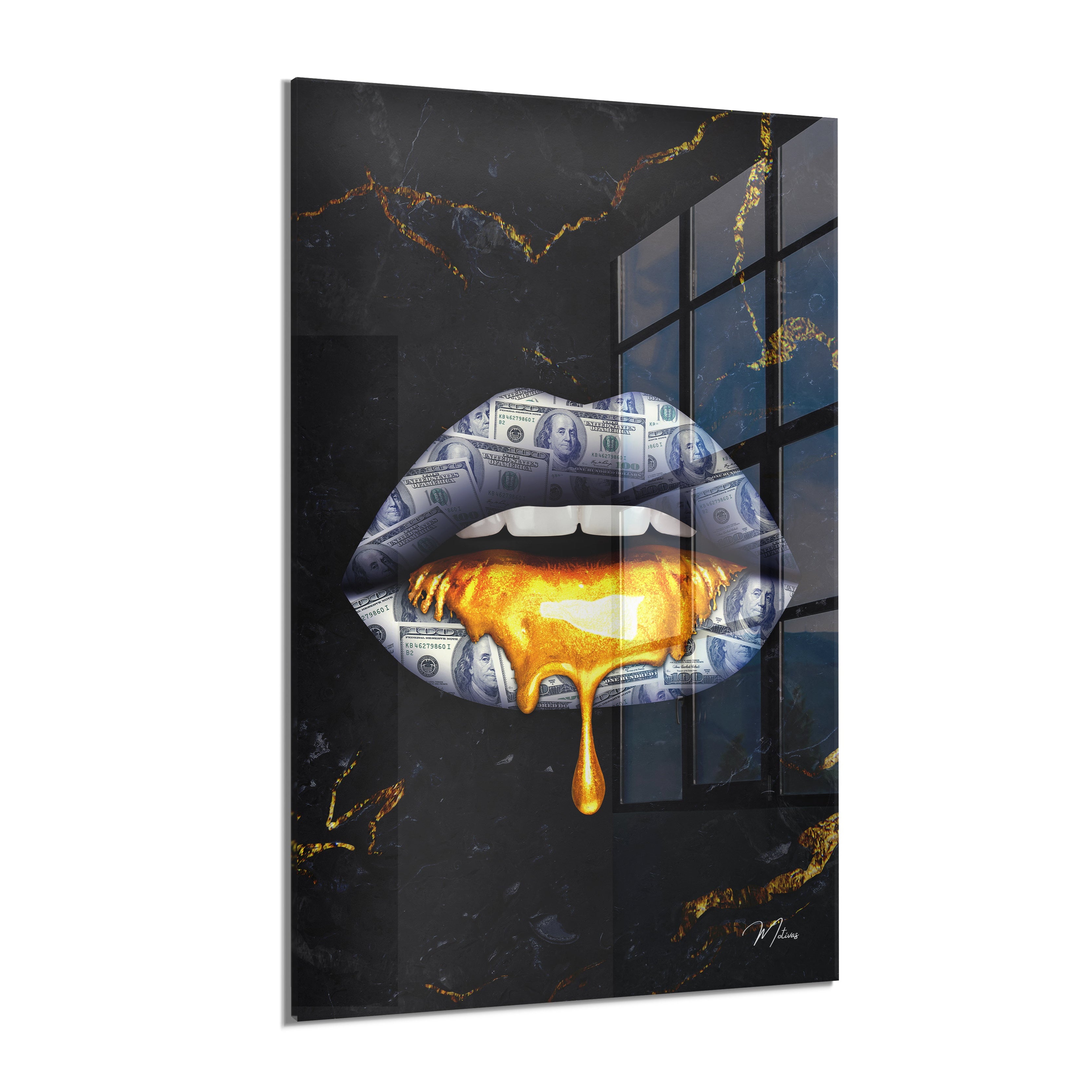 Dripping Gold Lips