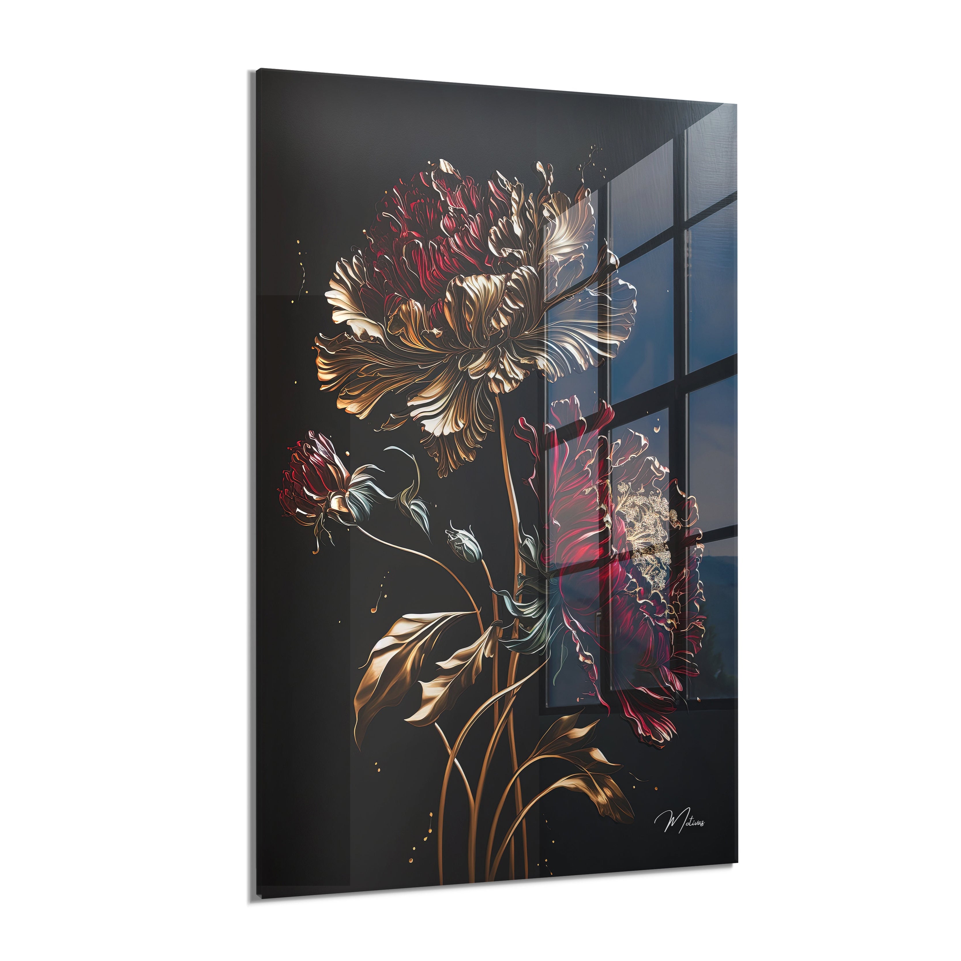 Abstract “Golden Shine Flora”