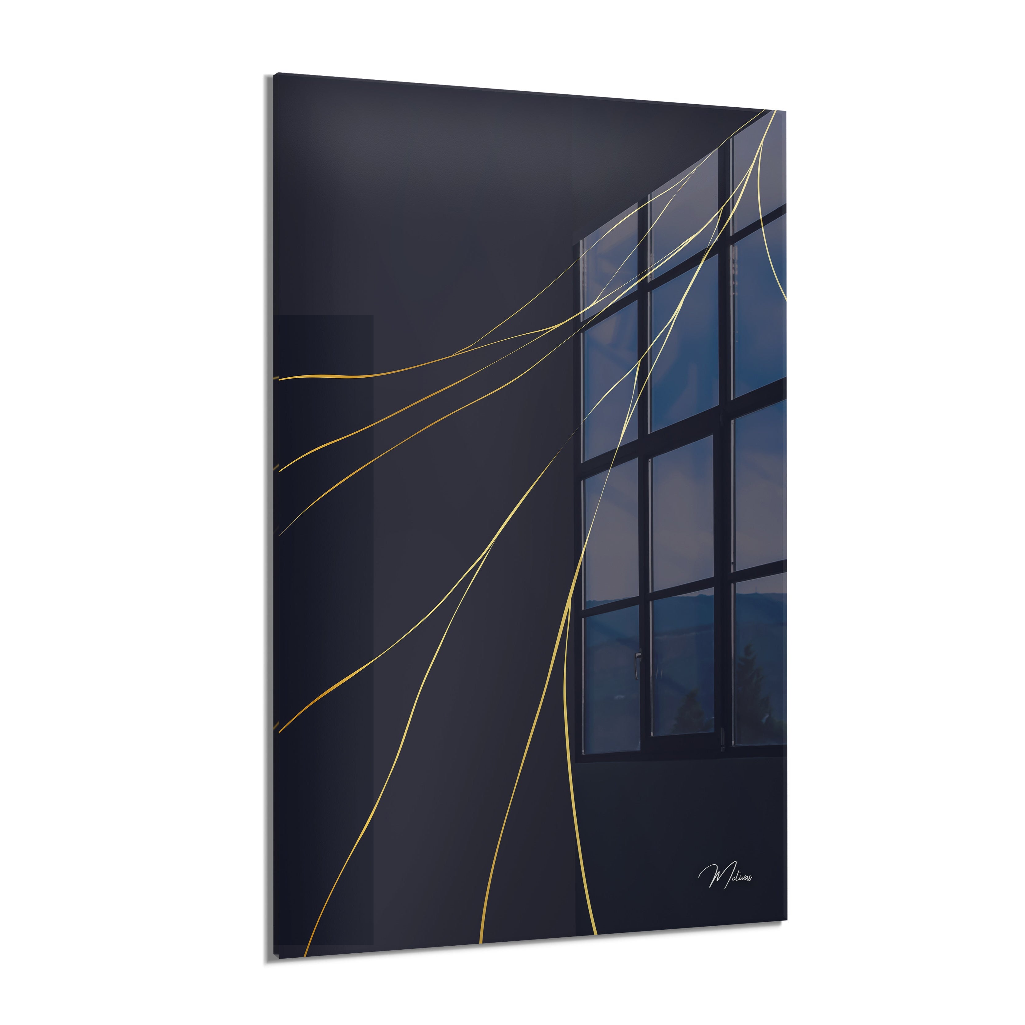 Abstract “Golden Elegance” I