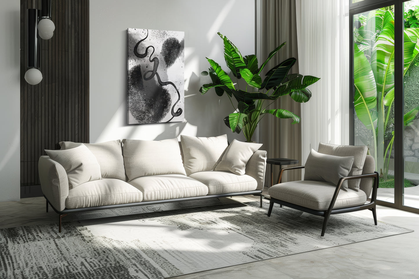 Grey, Black & White I