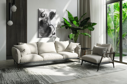 Grey, Black & White I